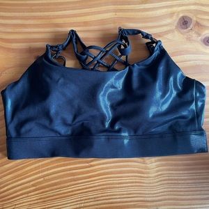Sweat and milk nursing sports bra